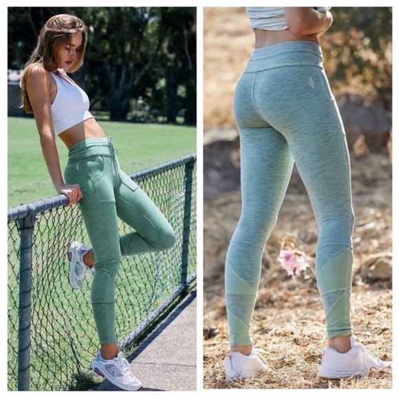 NEW Free People Kyoto High Rise Waterlily Leggings - Picture 1 of 4